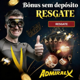Imagem de R$ 105,00 Gr&aacute;tis sem Dep&oacute;sito no Cadastro do Cassino Admiral-X