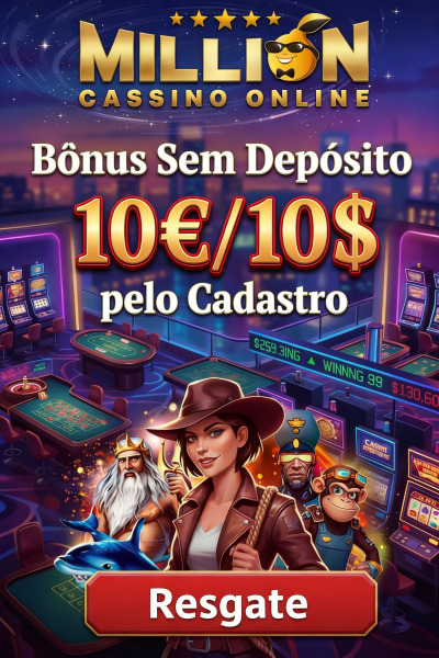 Imagem de B&ocirc;nus de R$ 10,00 Sem Dep&oacute;sito no Cassino Milion ao se Registrar