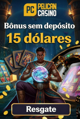 Imagem de 15$ de B&ocirc;nus Sem Dep&oacute;sito no Pelican Casino
