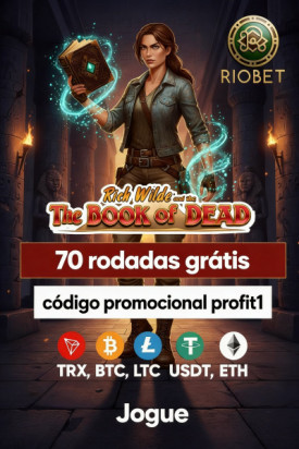 Imagem de 70 Rodadas Gr&aacute;tis no Cassino Riobet ao se Cadastrar
