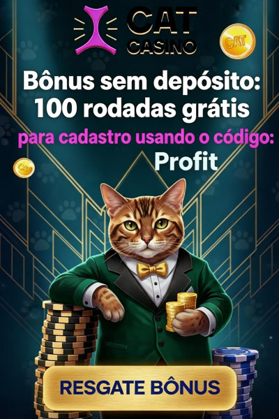 Imagem de 100 Rodadas Gr&aacute;tis Sem Dep&oacute;sito no Cat Casino