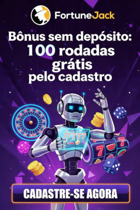 Imagem de 100 rodadas gr&aacute;tis no FortuneJack s&oacute; por se cadastrar