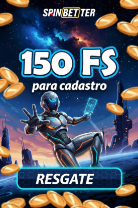 Imagem de 150 Rodadas Gr&aacute;tis Sem Dep&oacute;sito no SpinBetter ao se Cadastrar