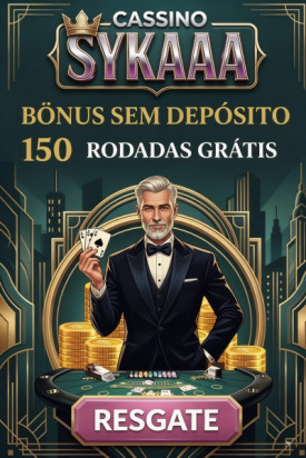 Imagem de 150 Rodadas Gr&aacute;tis Sem Dep&oacute;sito no Sykaaa Casino
