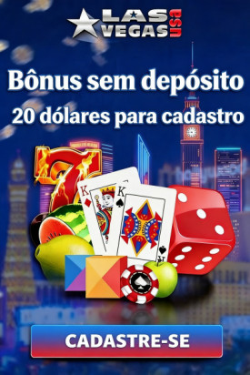 Imagem de Ganhe R$ 20,00 de b&ocirc;nus sem dep&oacute;sito no Las Vegas USA Casino