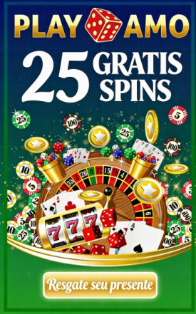 Imagem de 25 Rodadas Gr&aacute;tis Sem Dep&oacute;sito no Cassino PlayAmo