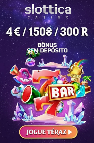 Imagem de 4&euro; de b&ocirc;nus sem dep&oacute;sito no Slottica Casino ao se cadastrar
