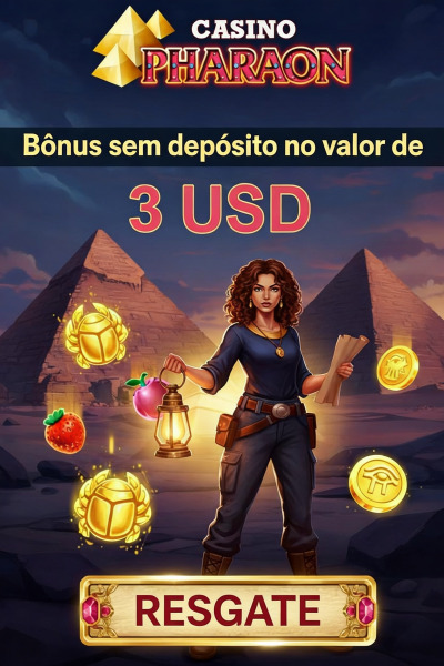 Imagem de R$ 3,00 de B&ocirc;nus Sem Dep&oacute;sito no Pharaon Casino para Come&ccedil;ar