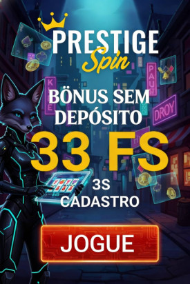 Imagem de 33 rodadas gr&aacute;tis no Prestige Spin s&oacute; por se cadastrar