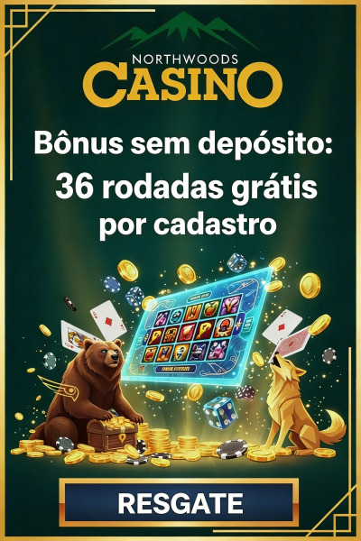 Imagem de 36 rodadas gr&aacute;tis sem dep&oacute;sito no North Woods Cassino