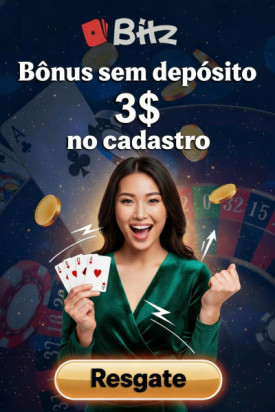 Imagem de B&ocirc;nus de R$ 3,00 sem dep&oacute;sito no Bitz Cassino ao se cadastrar