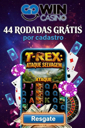 Imagem de GoWin Casino: 44 Rodadas Gr&aacute;tis Sem Dep&oacute;sito no Cadastro