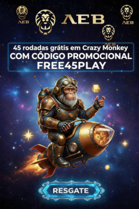 Imagem de 45 Rodadas Gr&aacute;tis no Crazy Monkey do Cassino Lev