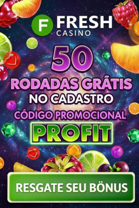 Imagem de 50 Rodadas Gr&aacute;tis Sem Dep&oacute;sito no Fresh Cassino para Novos Jogadores