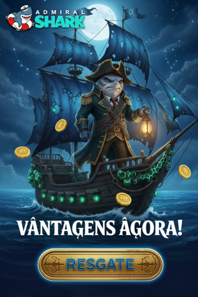 Imagem de 5 $/€ de bônus sem depósito no Admiral Shark pelo cadastro Imagem de 5 $/€ de bônus sem depósito no Admiral Shark pelo cadastro
