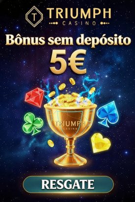 Imagem de B&ocirc;nus de 5&euro; sem dep&oacute;sito no Cassino Triumph ao fazer seu cadastro