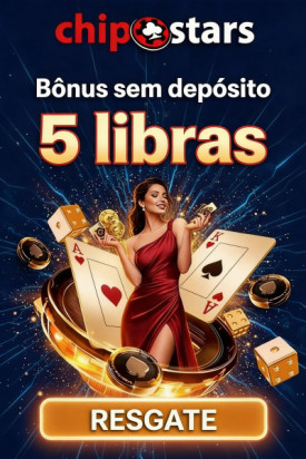 Imagem de R$ 5,00 de b&ocirc;nus sem dep&oacute;sito no cadastro do Chipstars