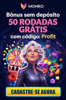 Imagem de 50 Rodadas Gr&aacute;tis no Cassino MONRO sem Dep&oacute;sito