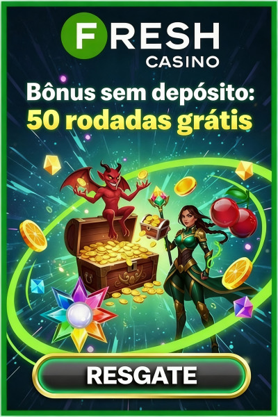 Imagem de 50 Rodadas Gr&aacute;tis no Fresh Cassino ao se Cadastrar