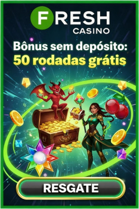 Imagem de 50 Rodadas Gr&aacute;tis no Fresh Cassino ao se Cadastrar