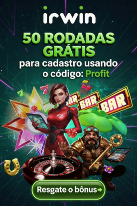 Imagem de 50 Rodadas Gr&aacute;tis Sem Dep&oacute;sito no Irwin Casino