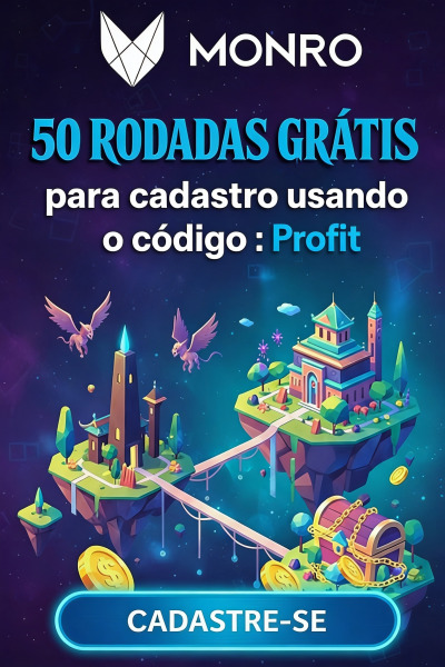 Imagem de 50 Rodadas Gr&aacute;tis no Monro Cassino ao se Cadastrar Sem Dep&oacute;sito
