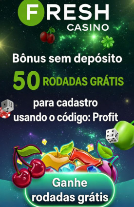 Imagem de 50 Rodadas Gr&aacute;tis no Fresh Casino ao Se Cadastrar