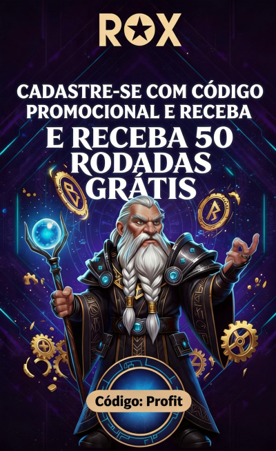 Imagem de 50 Rodadas Gr&aacute;tis Sem Dep&oacute;sito no ROX Cassino