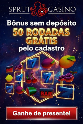 Imagem de 50 Rodadas Gr&aacute;tis Sem Dep&oacute;sito no Sprut Cassino ao se Cadastrar