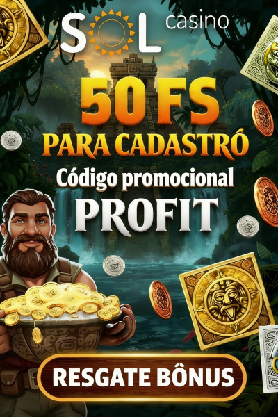 Imagem de 50 Rodadas Gr&aacute;tis Sem Dep&oacute;sito no SOL Cassino para Come&ccedil;ar