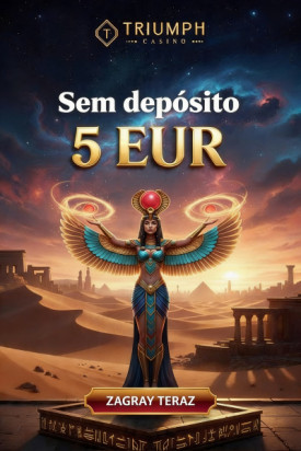 Imagem de B&ocirc;nus de R$ 5,00 no cadastro sem dep&oacute;sito no Cassino Triumph