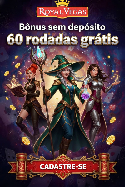 Imagem de 60 Rodadas Gr&aacute;tis no Royal Vegas Cassino: B&ocirc;nus sem Dep&oacute;sito