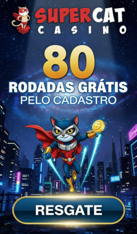 Imagem de SuperCat Cassino: 60 Rodadas Gr&aacute;tis na hora, s&oacute; pelo cadastro