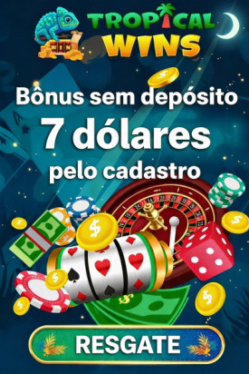 Imagem de Ganhe 7$ Gr&aacute;tis no Tropical Wins: Seu B&ocirc;nus Sem Dep&oacute;sito para Jogar