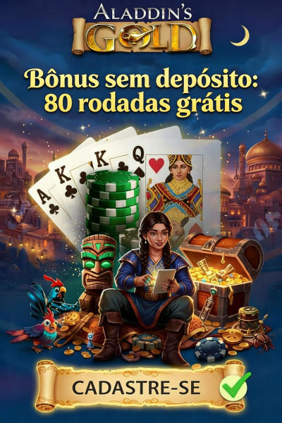 Imagem de 80 Rodadas Gr&aacute;tis Sem Dep&oacute;sito no Aladdins Gold Cassino