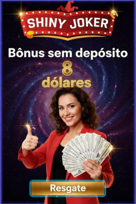 Imagem de B&ocirc;nus de R$ 8,00 Sem Dep&oacute;sito no ShinyJoker para Novos Jogadores
