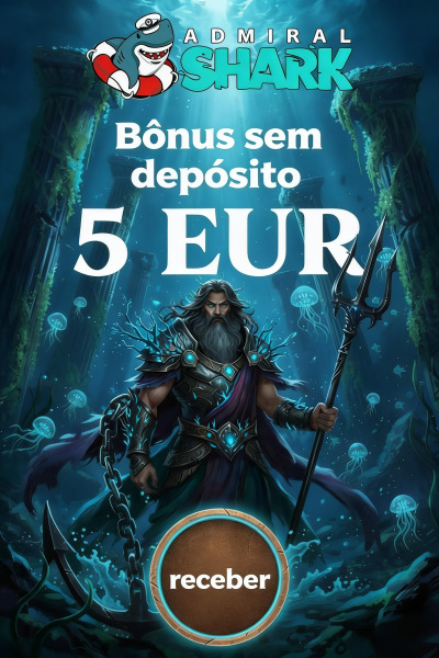 Imagem de 5&euro; sem dep&oacute;sito no Admiral Shark: seu b&ocirc;nus de boas-vindas