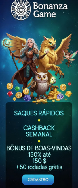 Imagem de 15 Rodadas Gr&aacute;tis Sem Dep&oacute;sito no Bonanza Game Casino
