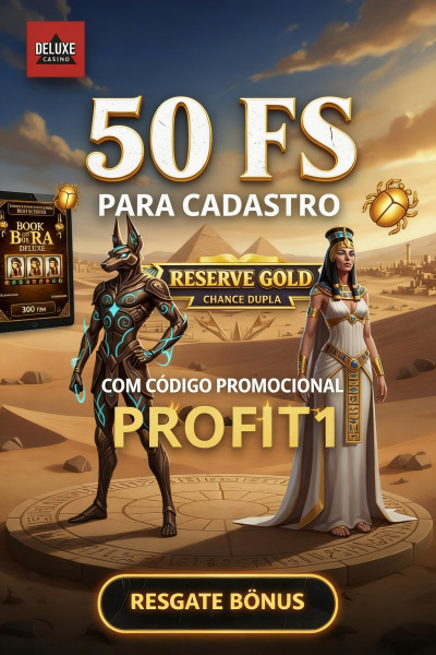 Imagem de 50 Rodadas Gr&aacute;tis no Deluxe Casino: B&ocirc;nus Sem Dep&oacute;sito