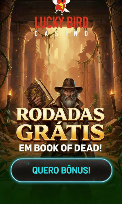 Imagem de 50 Rodadas Gr&aacute;tis no Lucky Bird Casino ao se Cadastrar