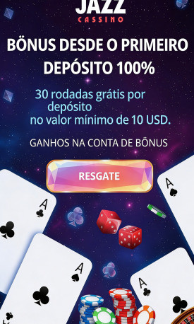 Imagem de 50 Rodadas Gr&aacute;tis no Jozz Cassino e B&ocirc;nus Incr&iacute;veis