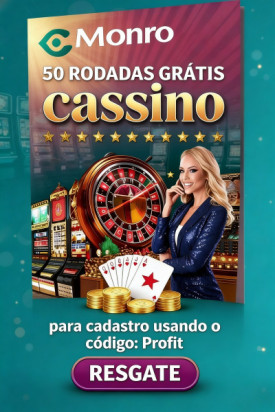 Imagem de 50 Rodadas Gr&aacute;tis no Monro Cassino: B&ocirc;nus Sem Dep&oacute;sito