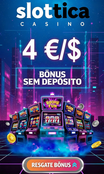 Imagem de Slottica: B&ocirc;nus de 4 &euro;/$ sem dep&oacute;sito para novos jogadores