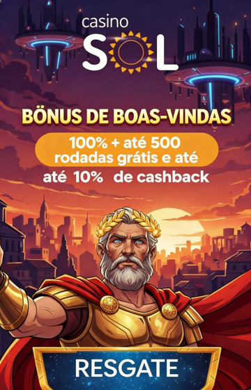 Imagem de Sol Cassino: at&eacute; 500 rodadas gr&aacute;tis para come&ccedil;ar a jogar