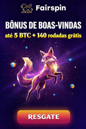 Imagem de B&ocirc;nus de Boas-Vindas Fairspin: At&eacute; 5 BTC e 140 Rodadas Gr&aacute;tis