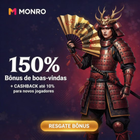 Imagem de 200 Rodadas Gr&aacute;tis e at&eacute; R$ 3.400,00 no Monro Casino